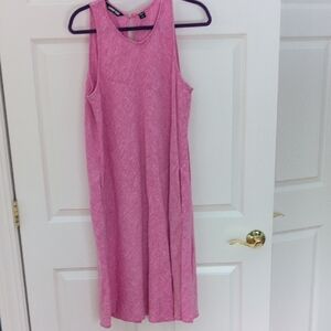 Lands' End Vibrant Pink Dress, worn Only Couple Times